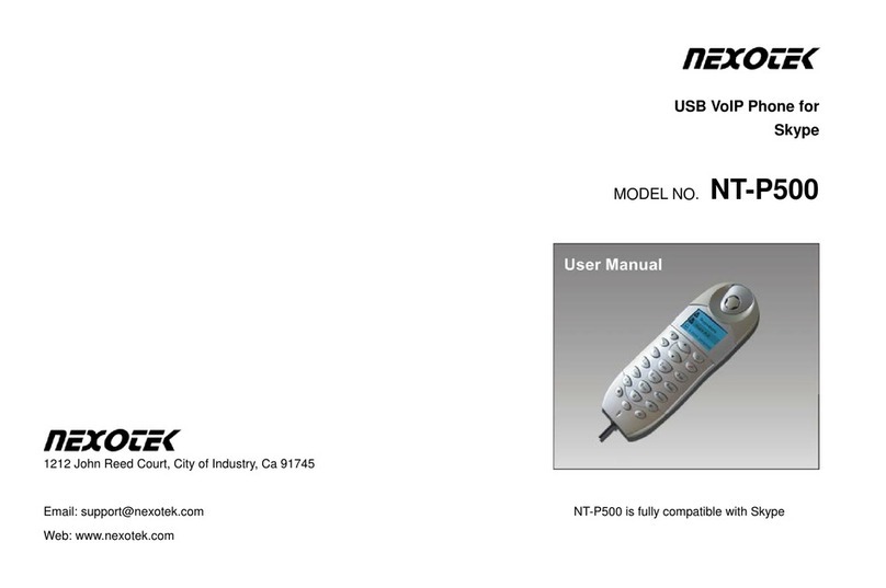 Nexotek NT-P500 user manual