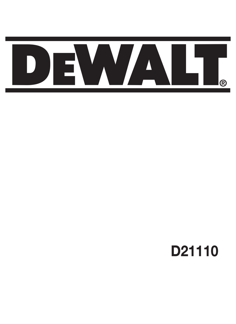 DeWalt D21110 User manual