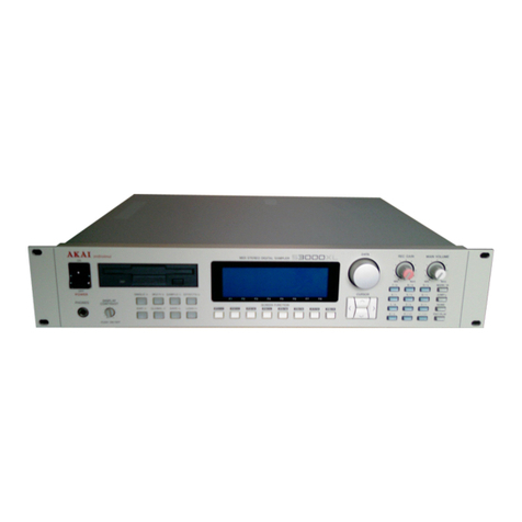 Akai S3000XL User manual