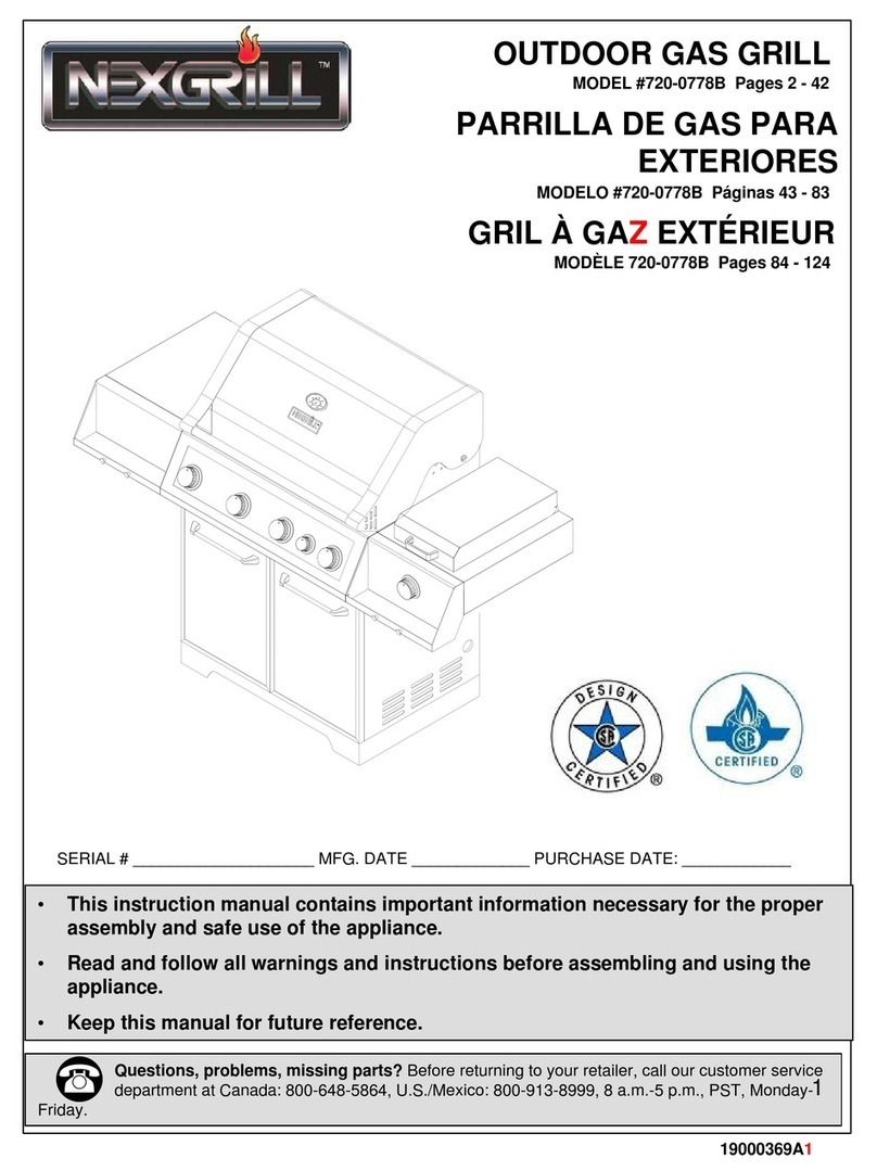 Nexgrill 720-0778B user guide