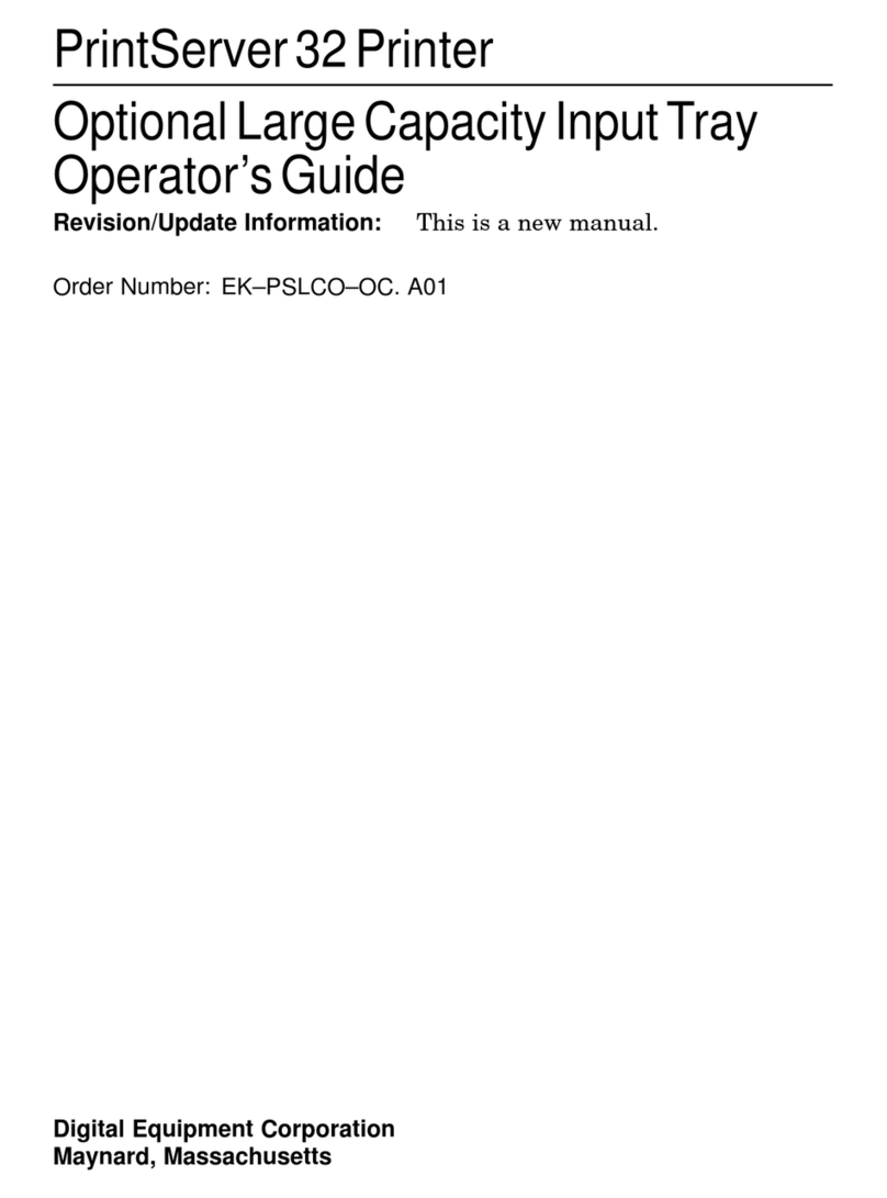 Digital Equipment PrintServer 32Printer Operator's guide