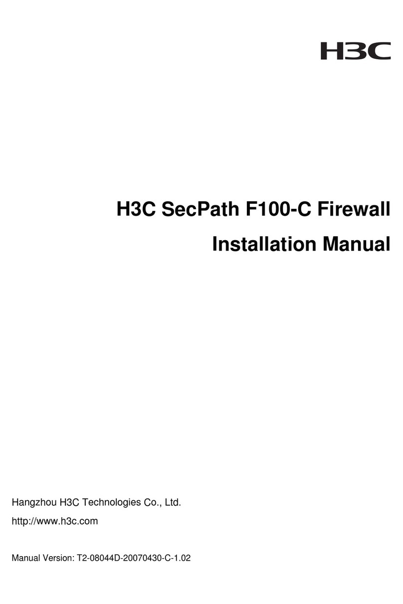 H3C SecPath F100-C User manual