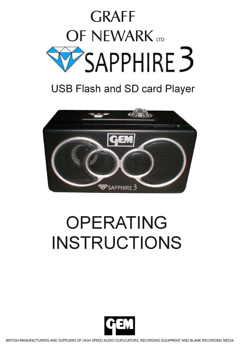 graff of newark sapphire3 operating instructions