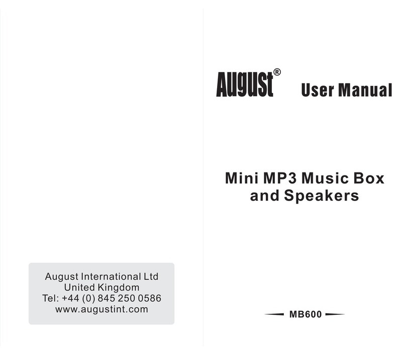 August MB600 user manual