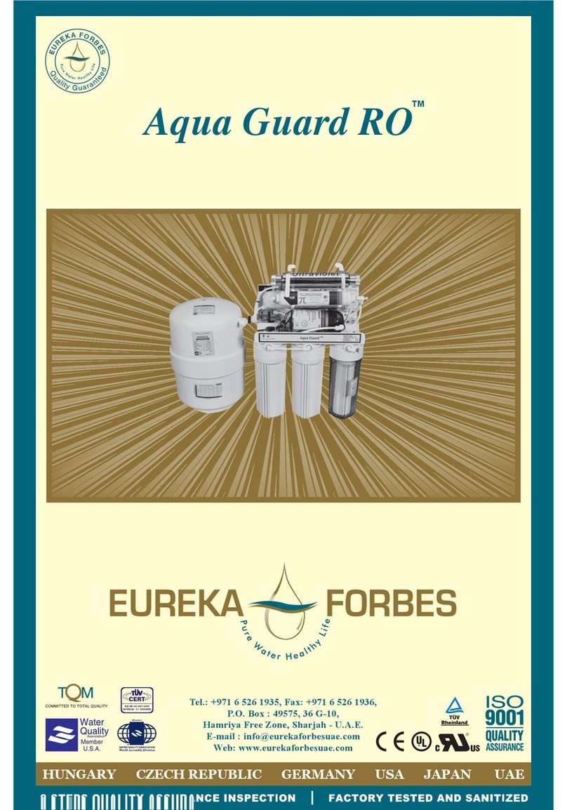 Eureka Forbes Aqua Guard RO user guide