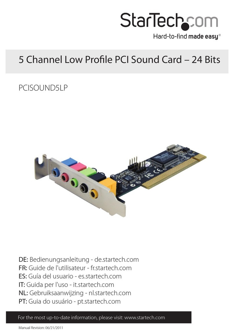 StarTech.com PCISOUND5LP manual
