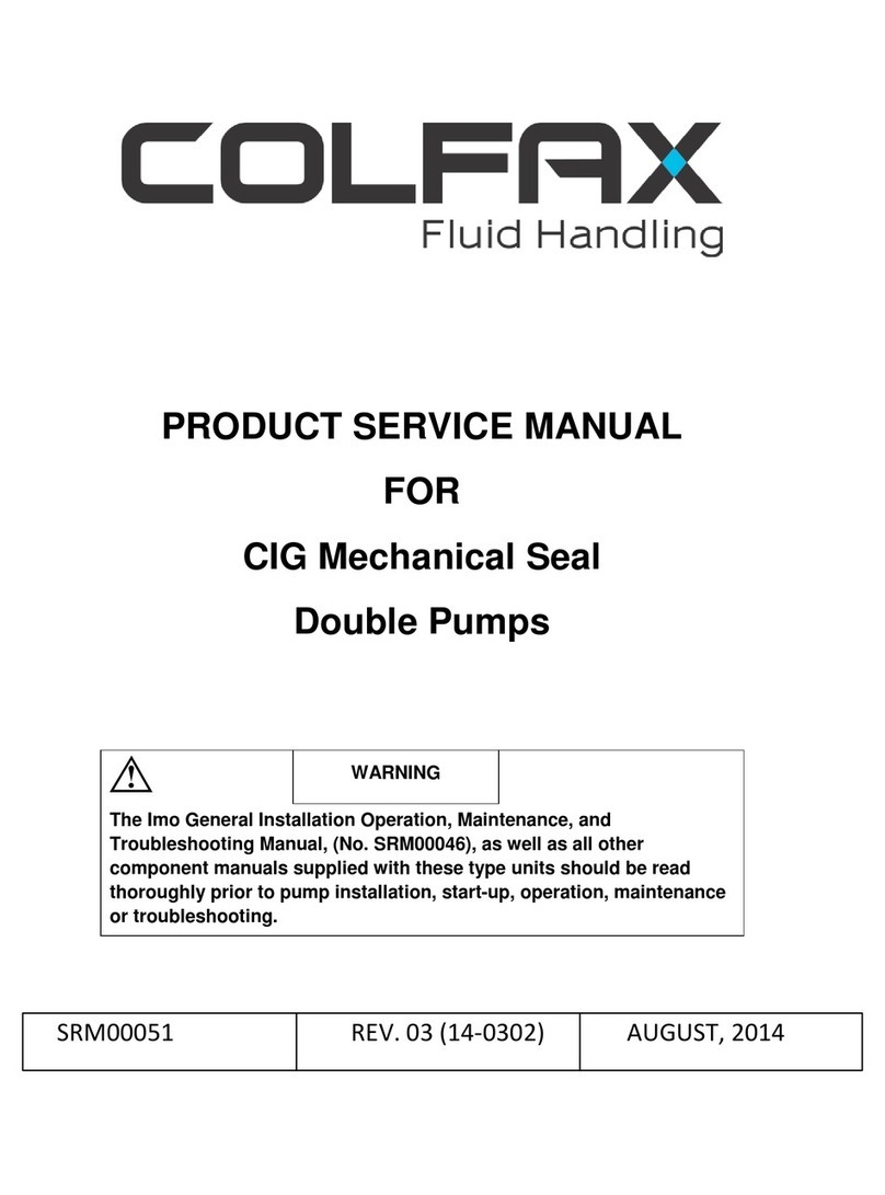 Colfax CIG Mechanical Seal User manual