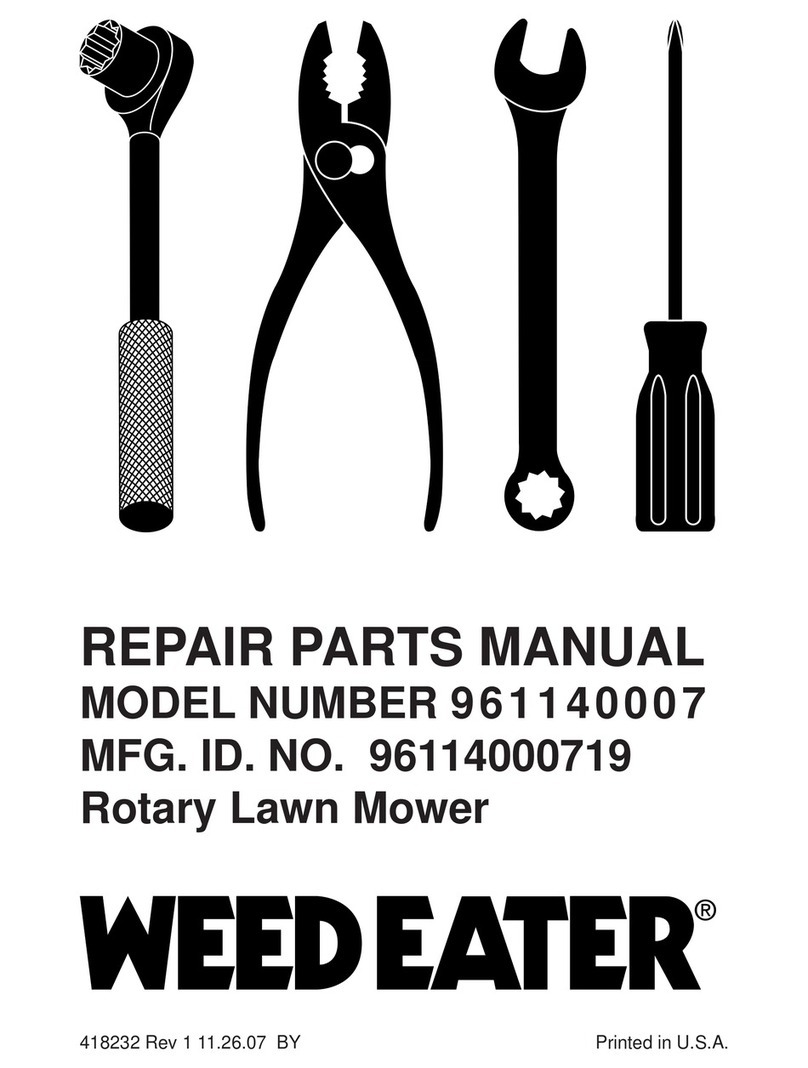Weed Eater 961140007 Repair parts manual