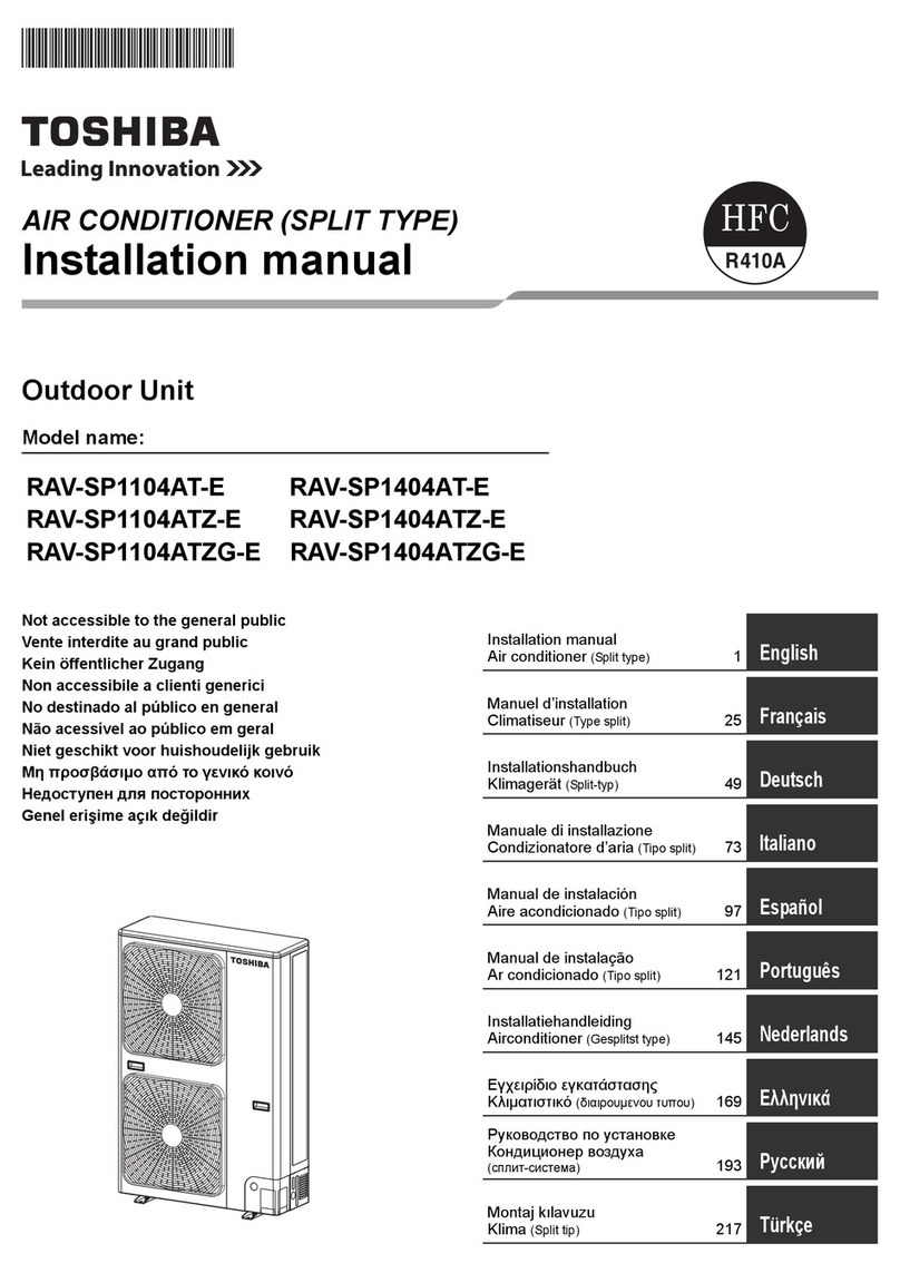 Toshiba RAV-SP1104AT-E User manual