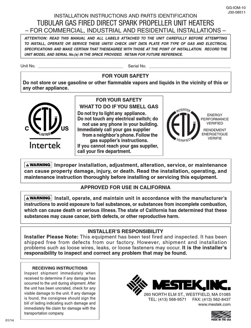 Mestek Tubular 30 Datasheet