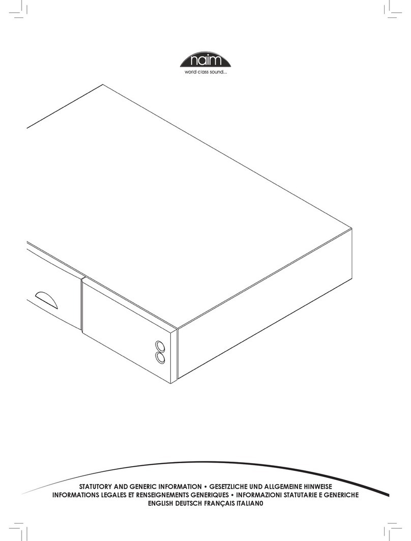 NAIM Recording Equipment instructions