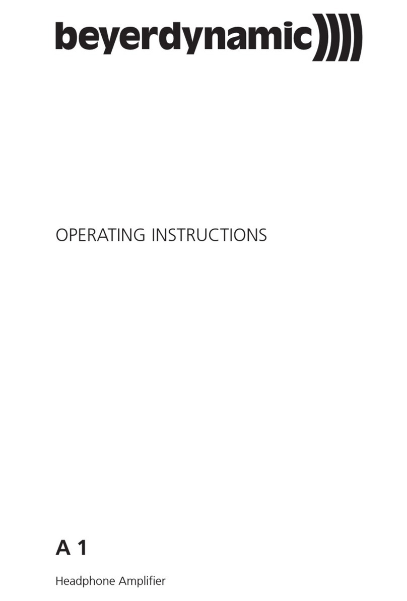 Beyerdynamic A 1 operating instructions