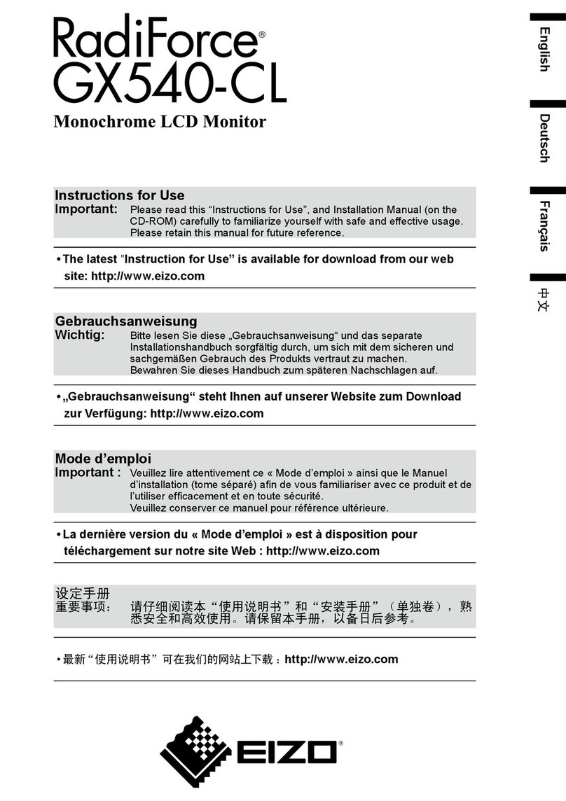 Eizo RadiForce GX540-CL User manual