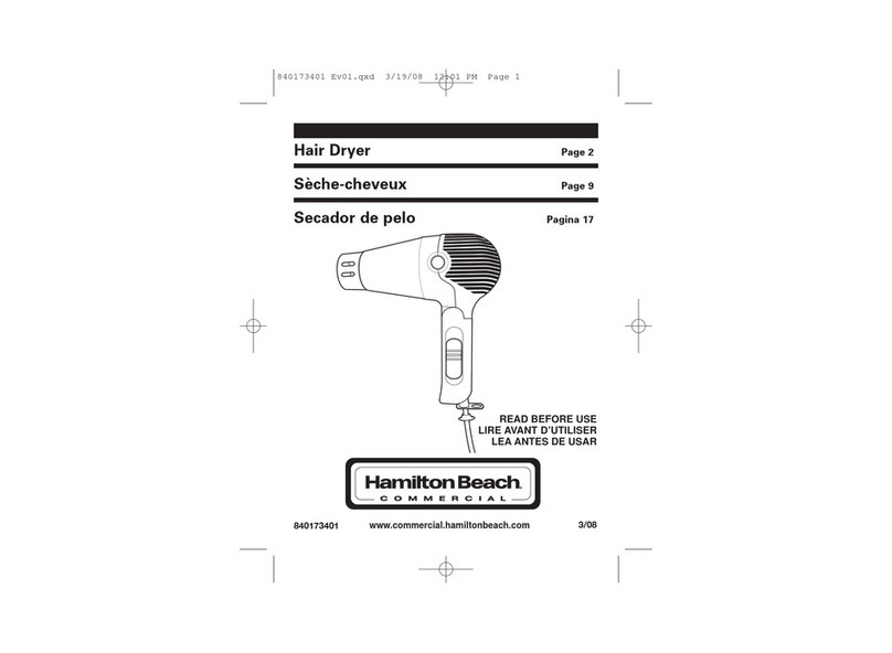 Hamilton Beach 840173401 user guide