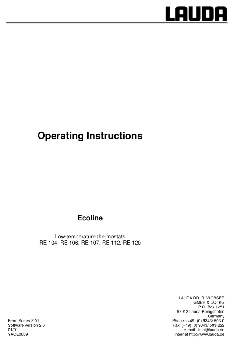 Lauda RE 104 User manual