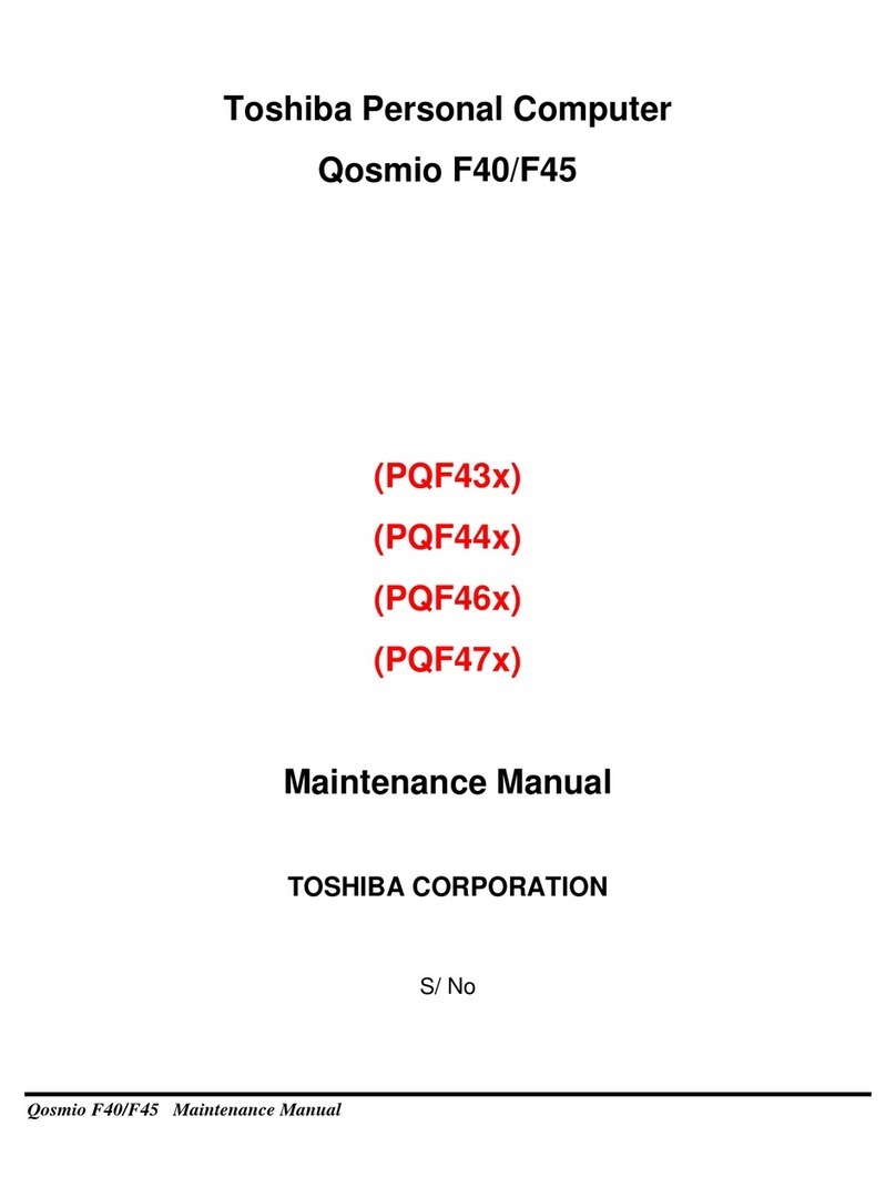 Toshiba Qosmio F40 User manual