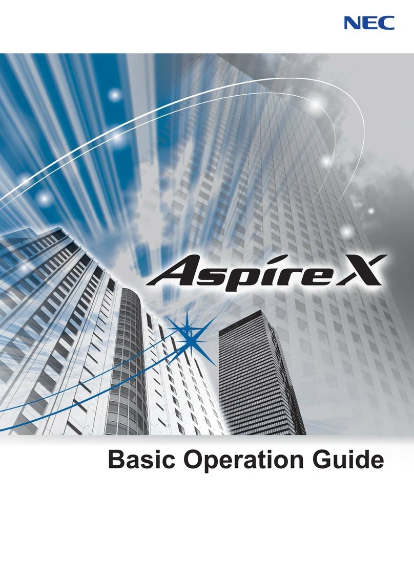 NEC AspireX User manual