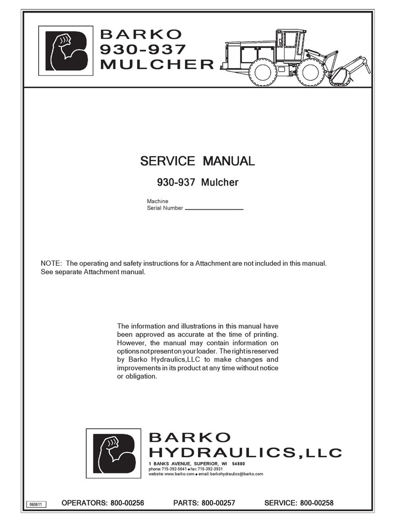 Barko Hydraulics 930 User manual