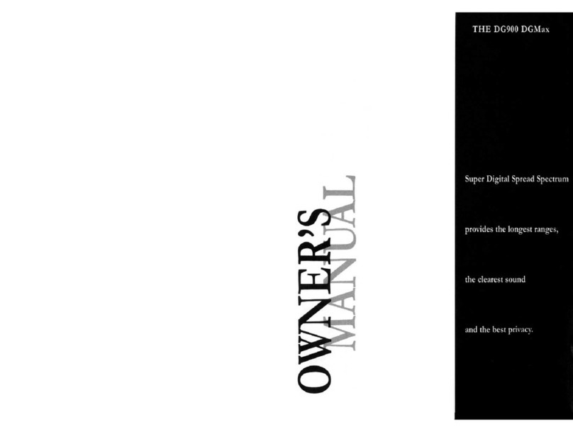 Uniden DG900 DGMax User manual