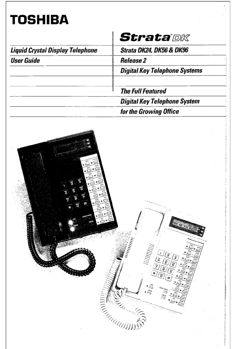Toshiba Strata DK 24 User manual