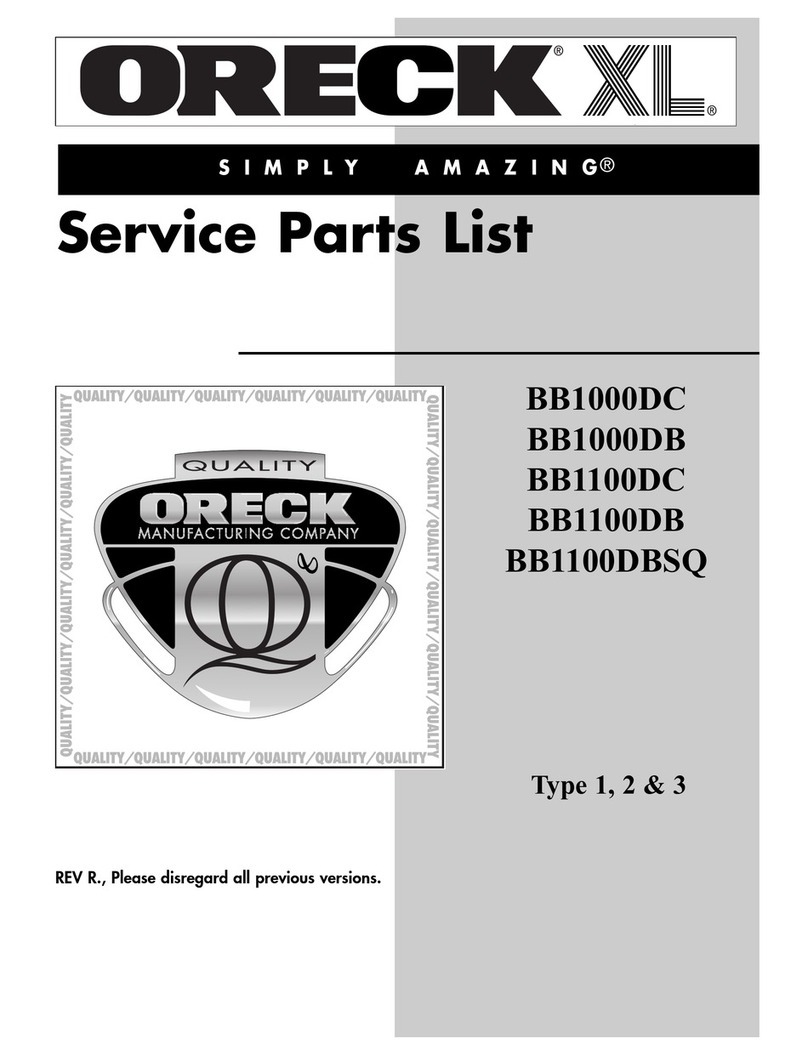 Oreck BB1000DC Guide