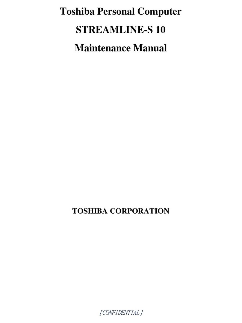 Toshiba STREAMLINE-S 10 User manual