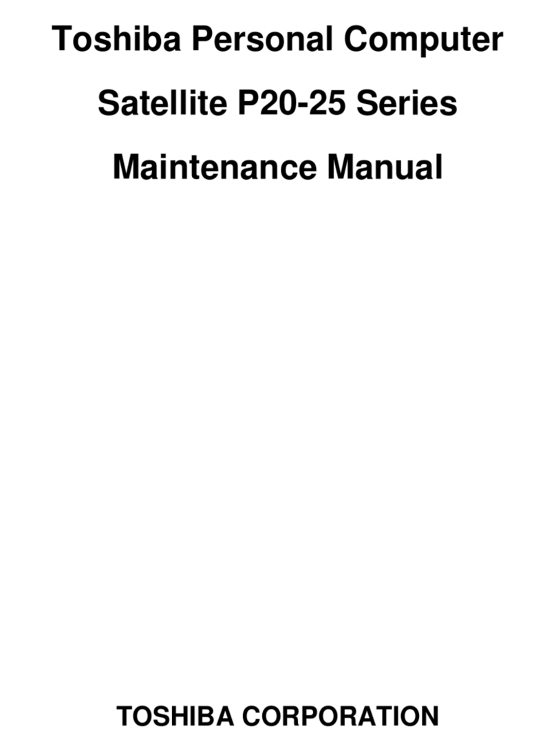 Toshiba Satellite P20-25 Series User manual