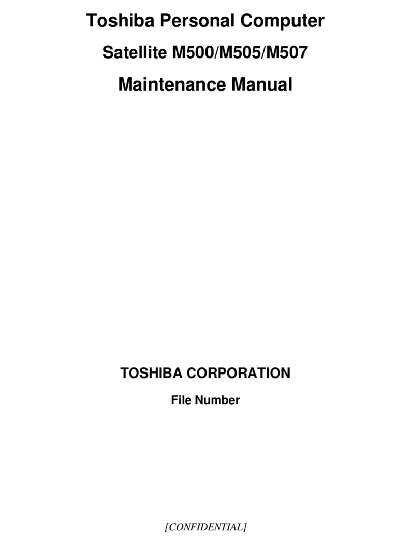 Toshiba Satellite M500 User manual