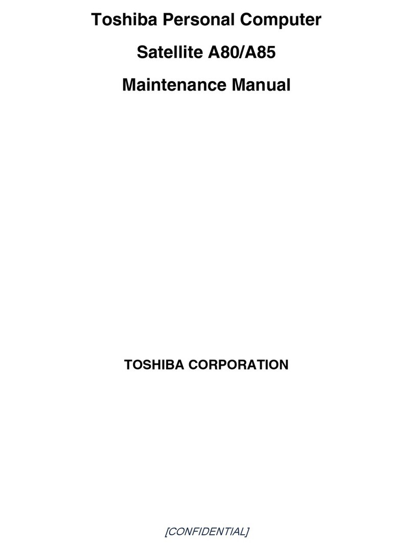 Toshiba Satellite A85 User manual