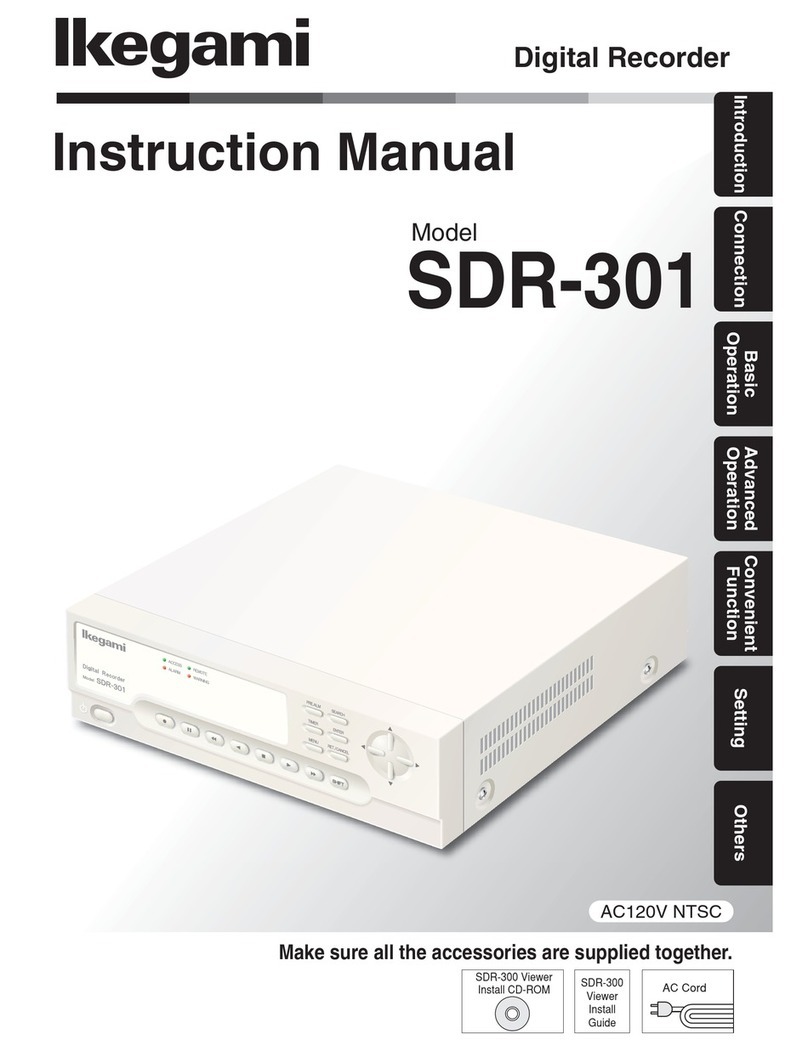 Ikegami SDR-301 instruction manual