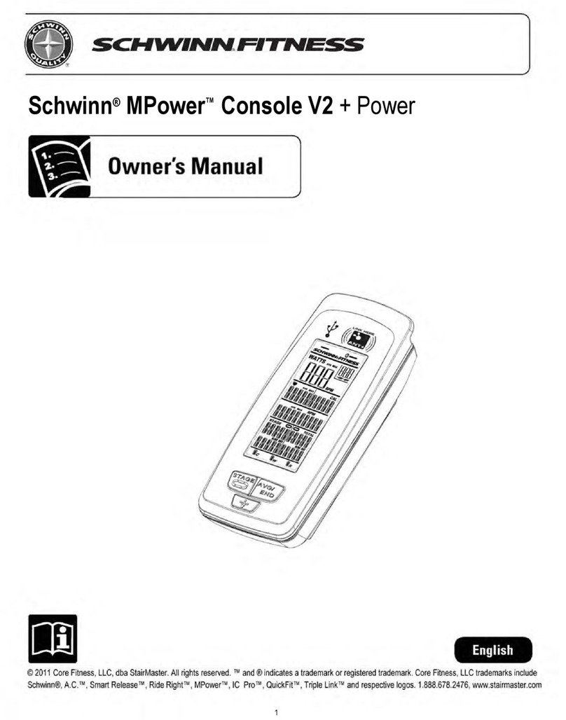 Schwinn MPower Console V2 User manual