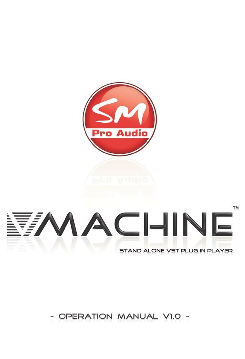 SM Pro Audio V-MACHINE Operation manual