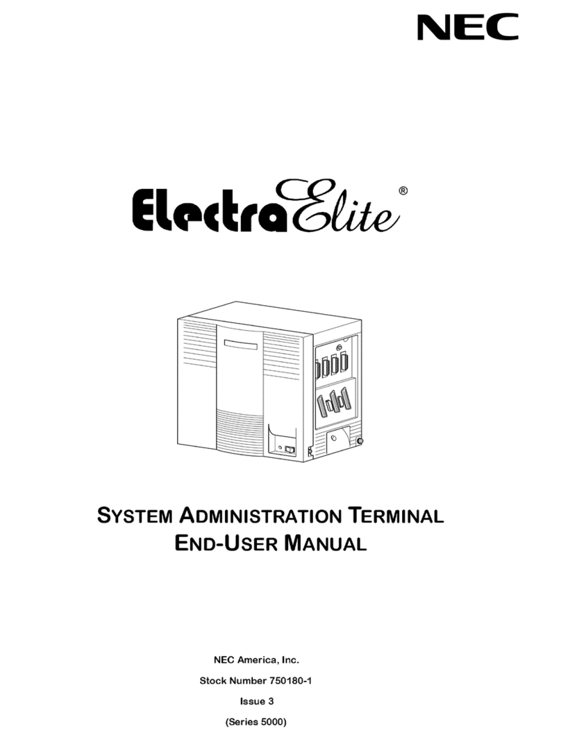 NEC ELECTRA ELITE user manual