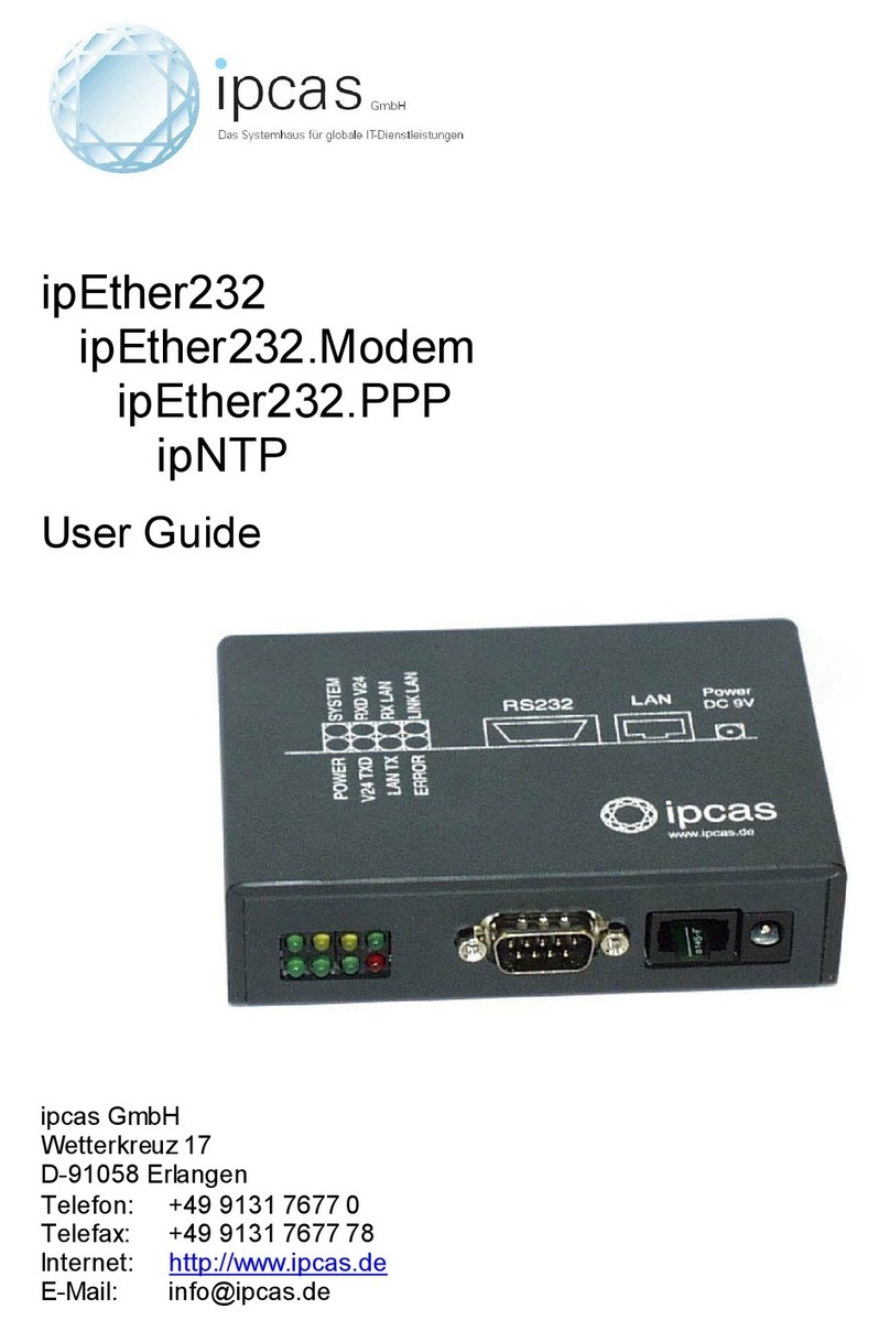 IpCAS ipEther232 User manual