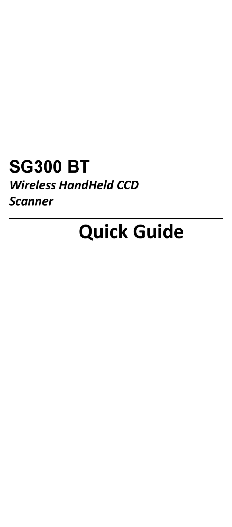 BT SG300 quick guide