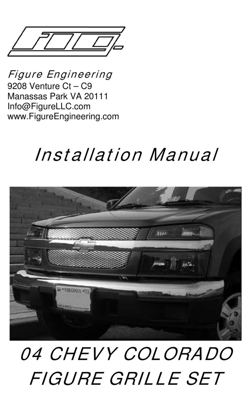 Figure Engineering 04 CHEVY COLORADO GRILLE SET installation manual