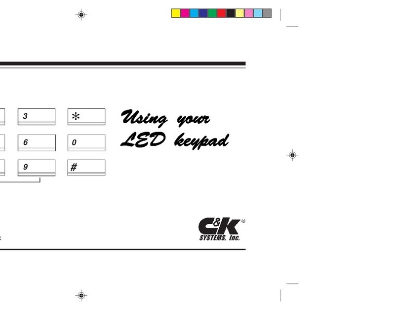 C & K Systems LED Keypad User manual