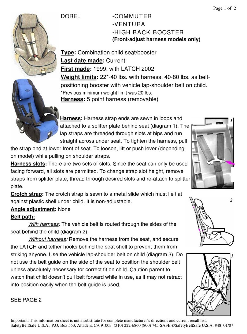 Dorel Juvenile Group Commuter instruction manual