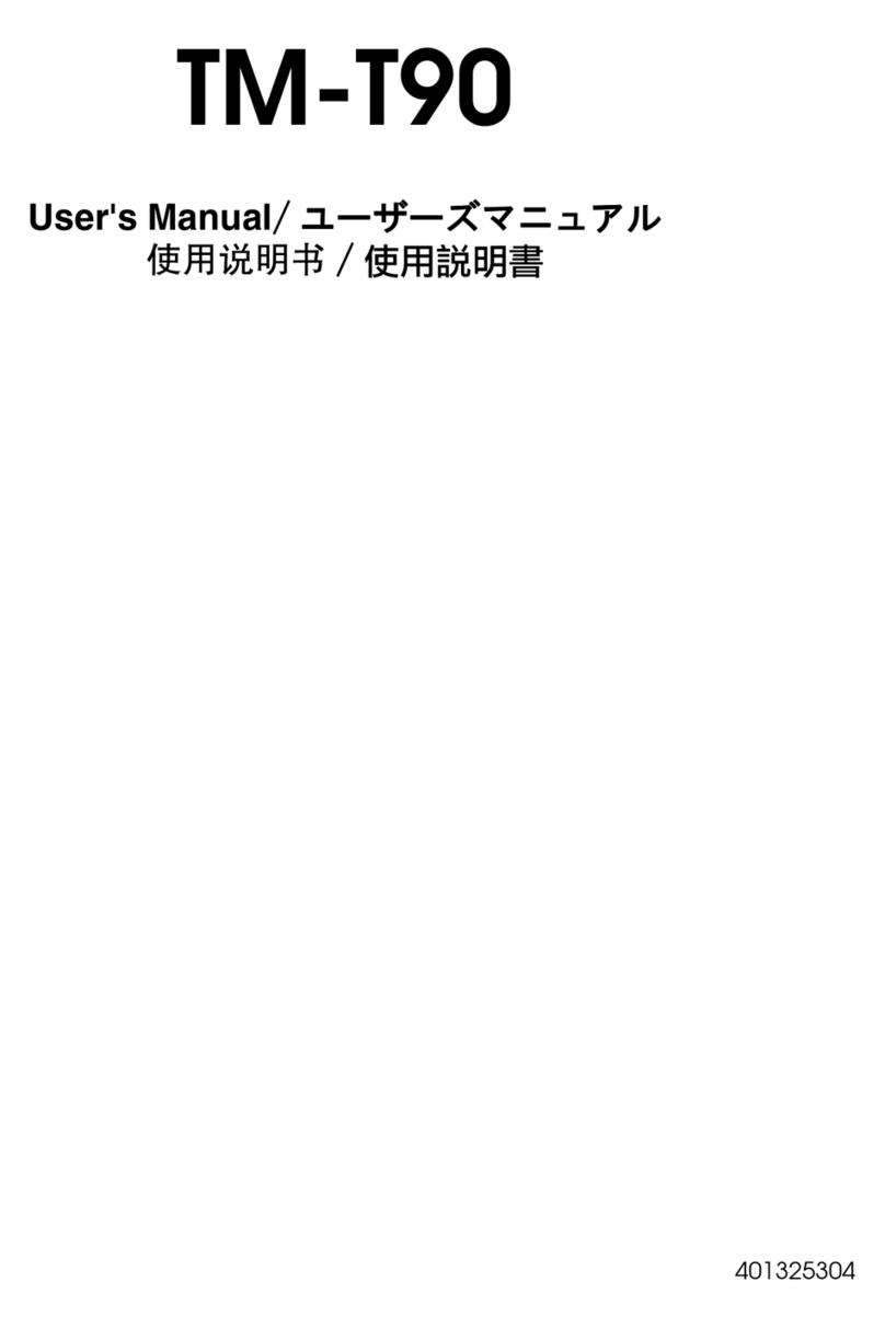 Seiko TM-T90 User manual Seiko TM-T90 User manual