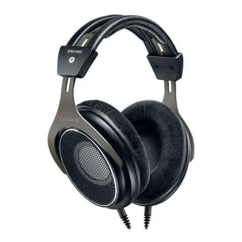 Shure SRH1840 User manual