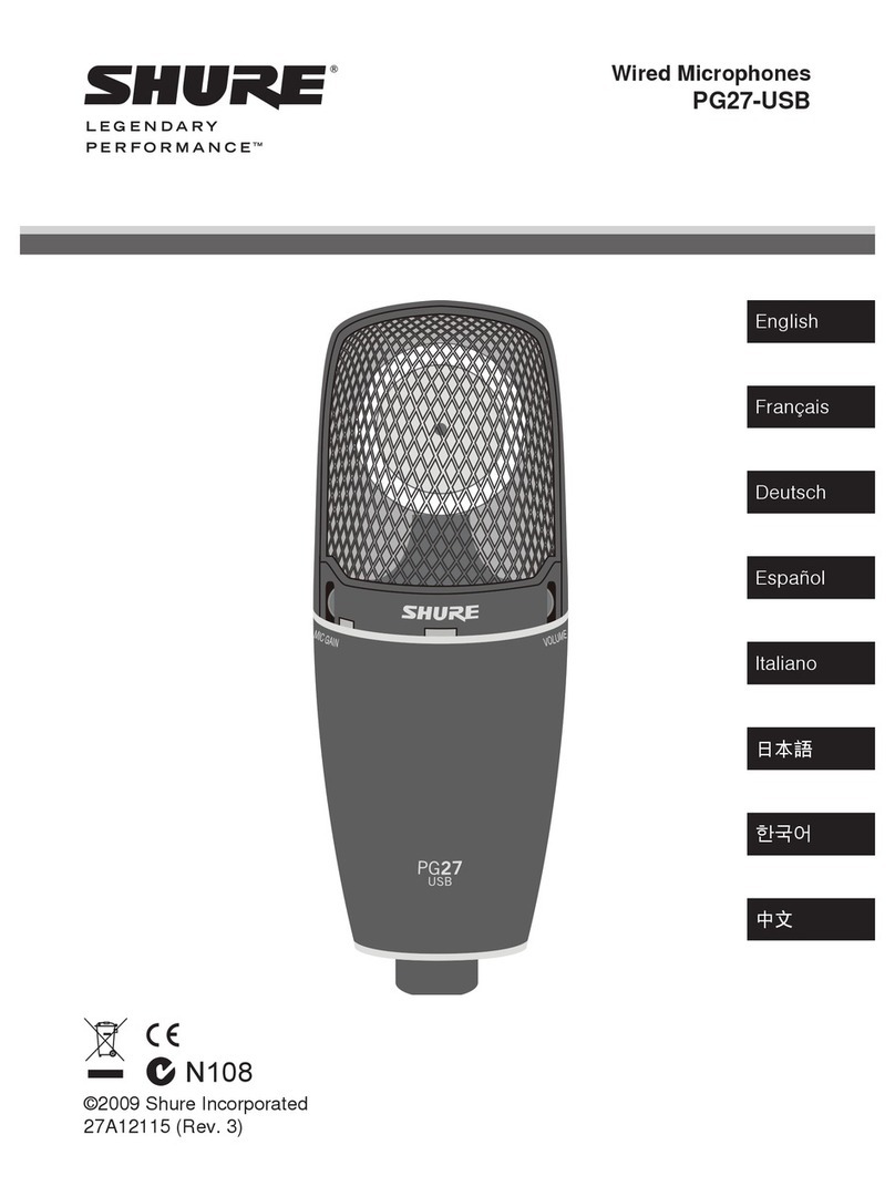 Shure PG27-USB Installation guide