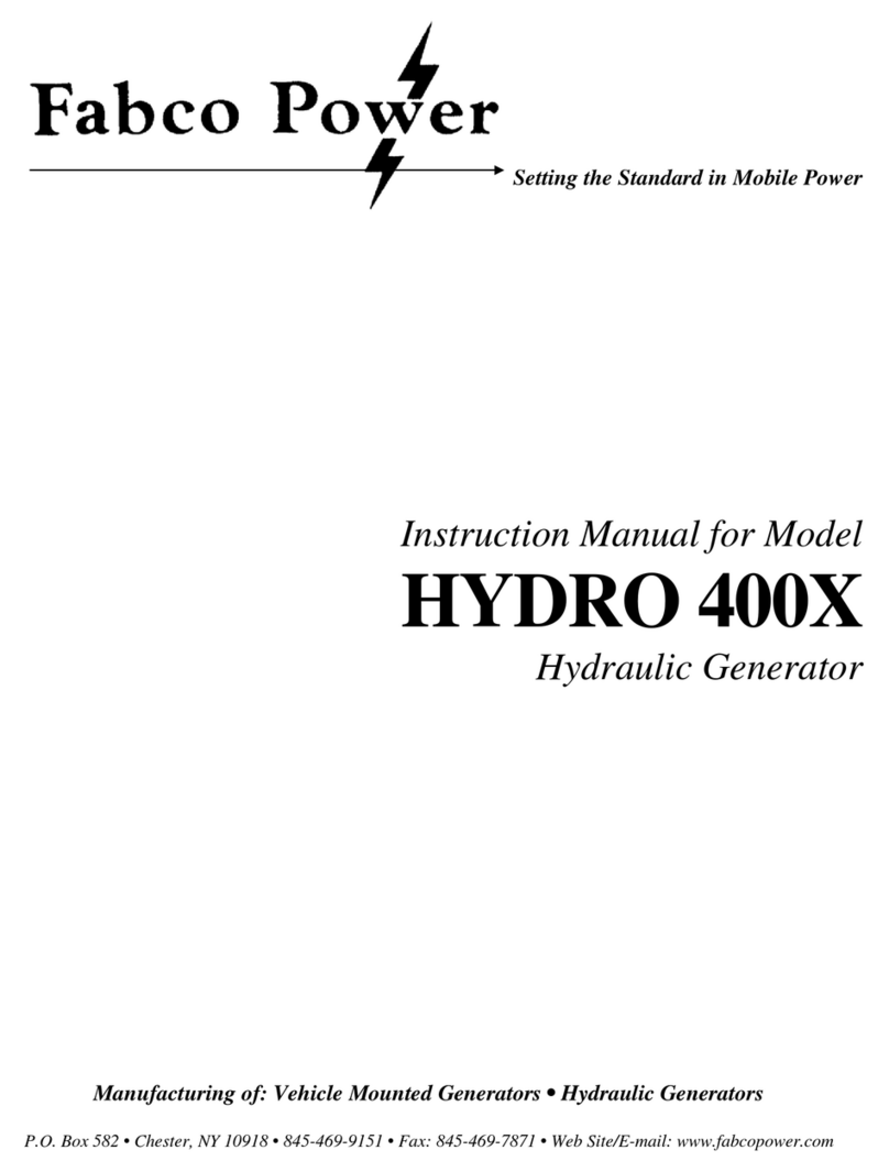 Fabco Power HYDRO 400X instruction manual
