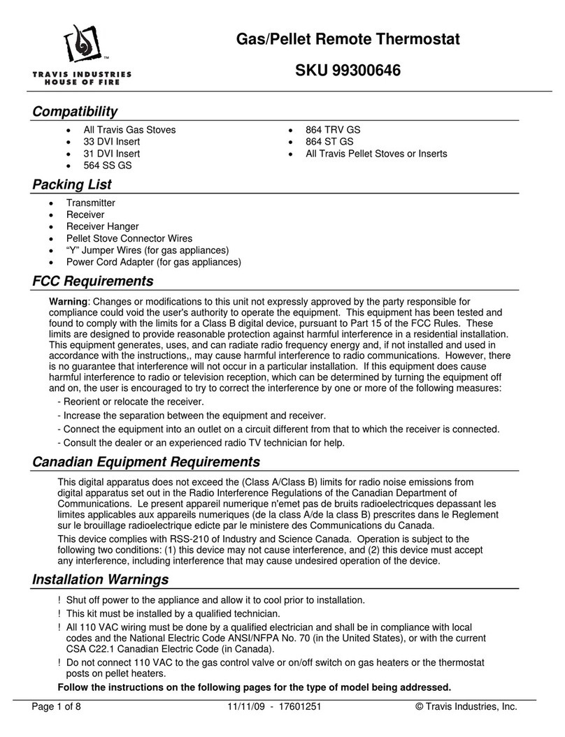 Travis Industries SKU 99300646 quick guide