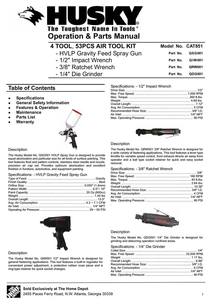 Husky CAT851 Application guide