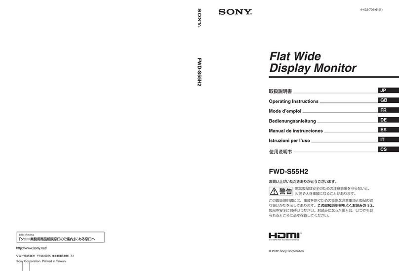 Sony FWD-S55H2 User manual Sony FWD-S55H2 User manual