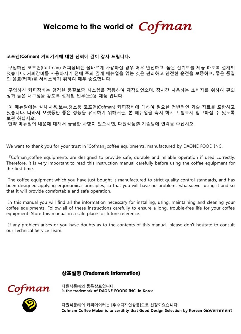 Cofman DW - 101 ATS operating instructions