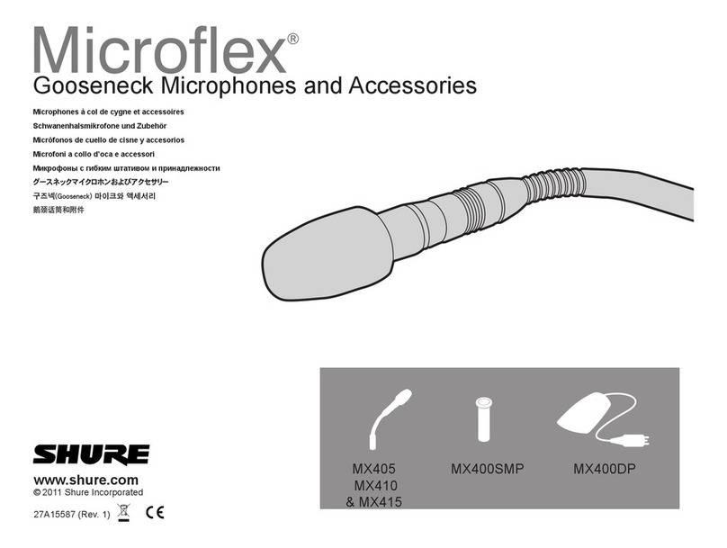 Shure Microflex MX405/C User manual