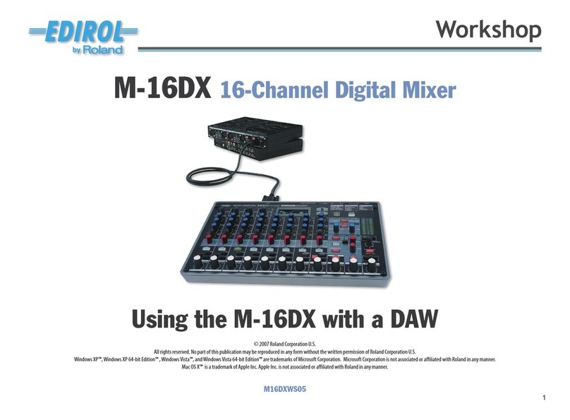 Edirol M-16DX User manual