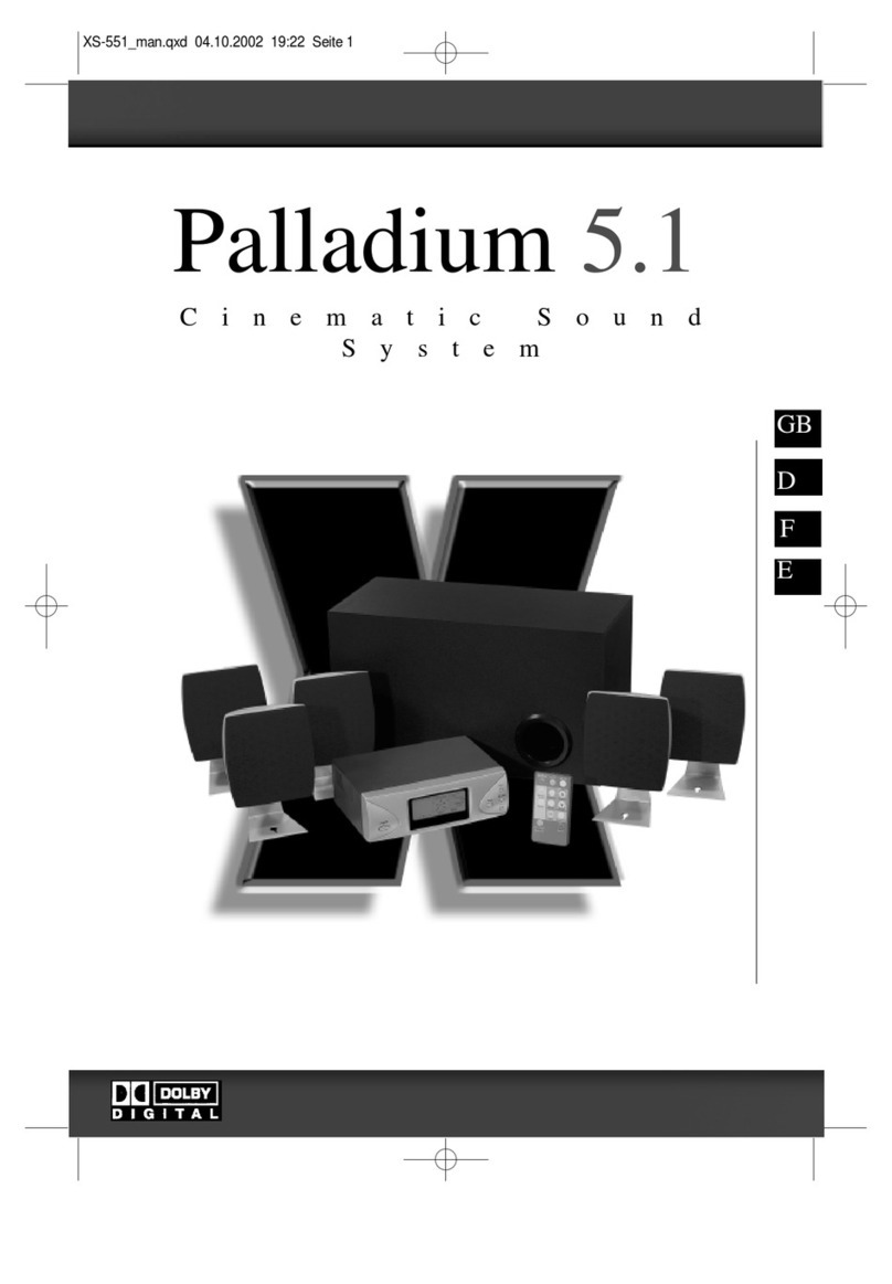 Klipsch Palladium 5.1 User manual