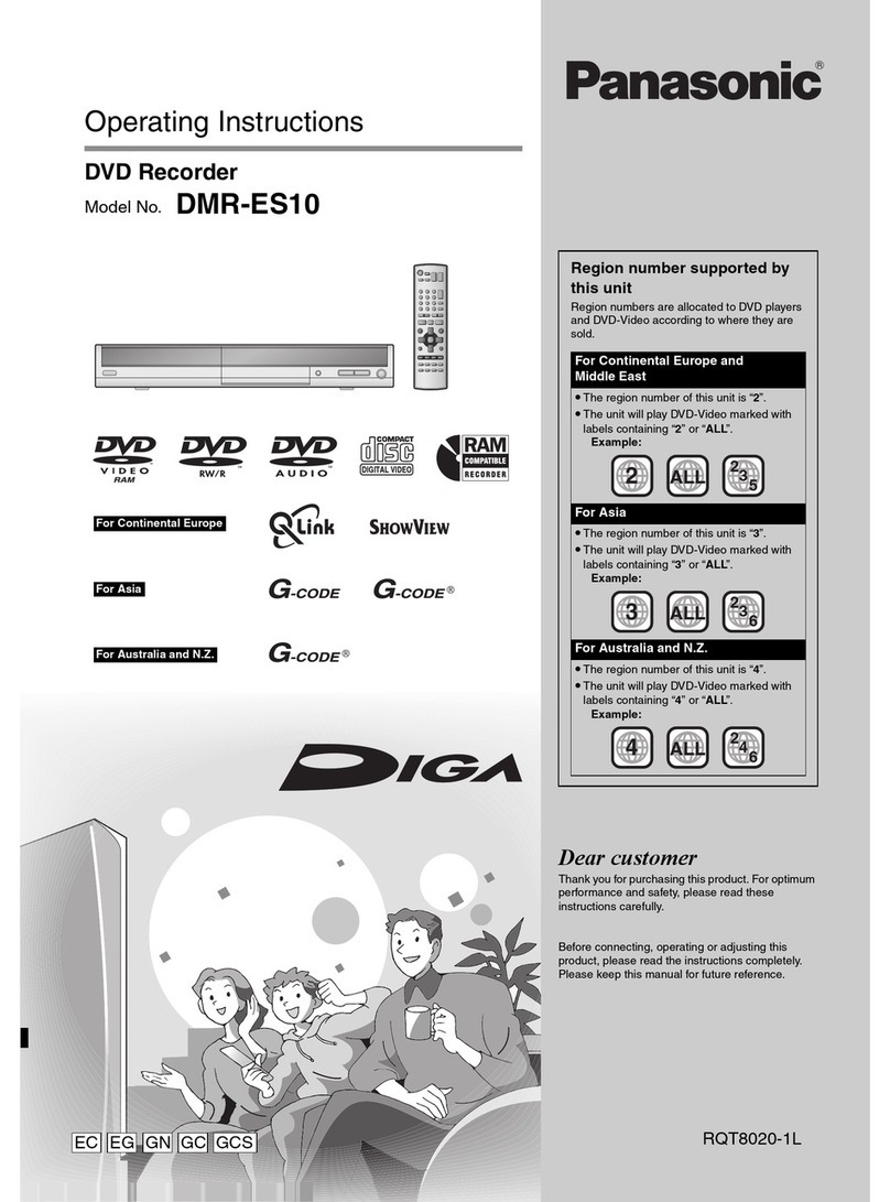 Panasonic Diga DMR-ES10 User manual